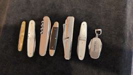 Konvolut 7 Taschenmesser diverse Modelle gebrauchter Zustand