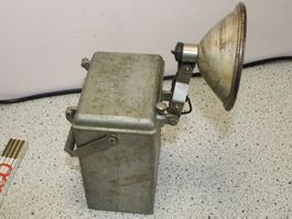 Vintage Industrielampe Notleuchte Bahnlampe SBB?  Moser Biel