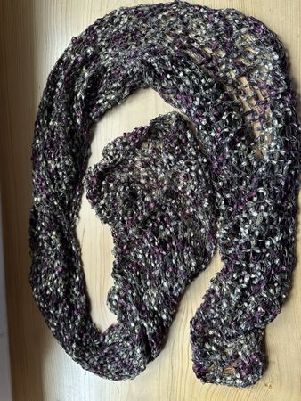 Schal selbstgestrickt