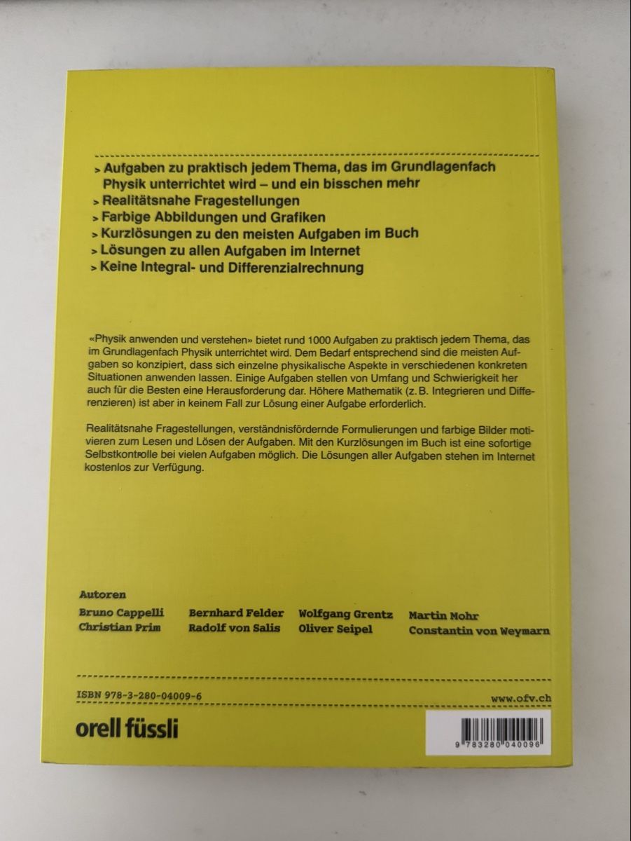 Libri: Physik anwenden und verstehen – Usato da Emmenbrücke venduto da Florentina27 1