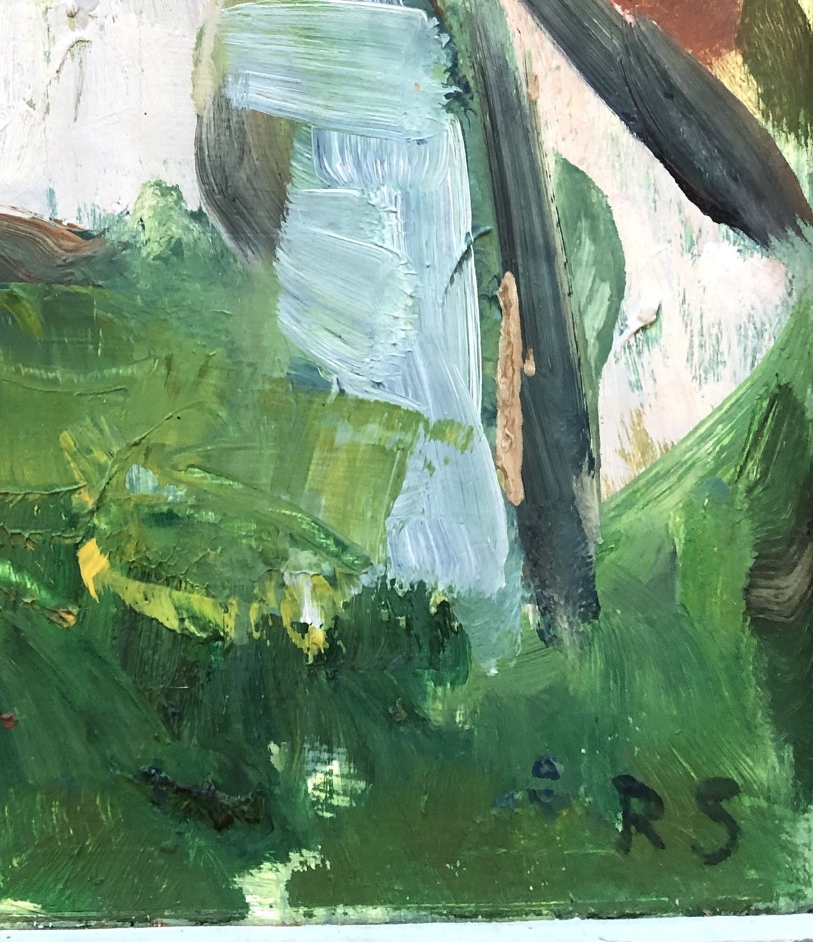 Dipinti: Ruth Steinegger (1917-2012) - Ölgemälde "Paysage provençale" – Usato da Schaffhausen venduto da durruti 2
