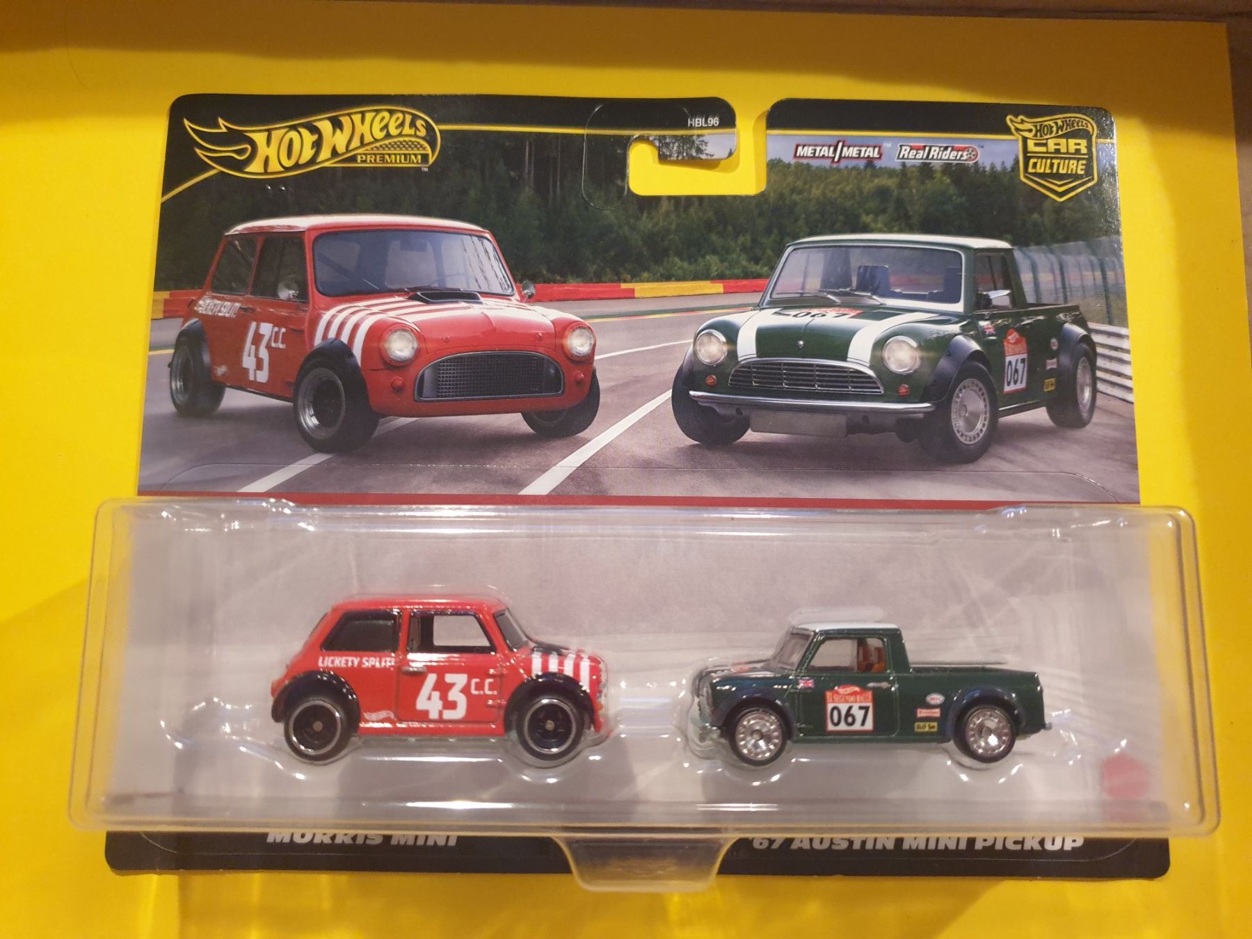 Hot Wheels Modellini d'auto: Hot Wheels 2er Pack MORRIS MINI / '67 AUSTIN MINI PICKUP – Nuovo e nell'imballaggio originale da Oftringen venduto da Rotor 1