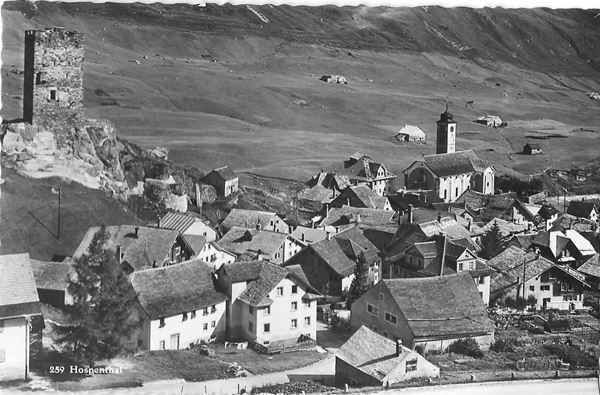 Cartoline postali: Hospenthal Teilansicht – Usato da Olten venduto da clotaldi