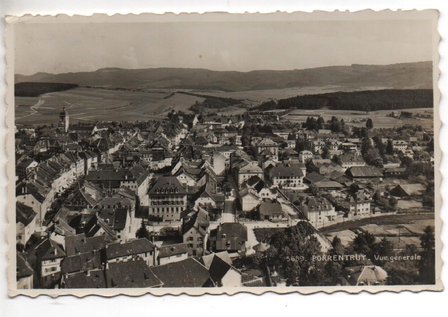 Cartoline postali: PORRENTRUY Vue générale – Usato da Jona venduto da philajona