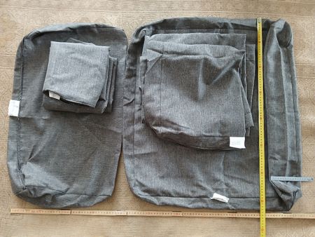 Gemütliche Loungemöbel-Kissenbezug Set, Grau, Neuwertig!
