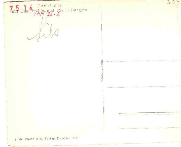 Cartoline postali: Fexkirchli + ca. 1950 – Usato da Emmenbrücke venduto da teestube 1