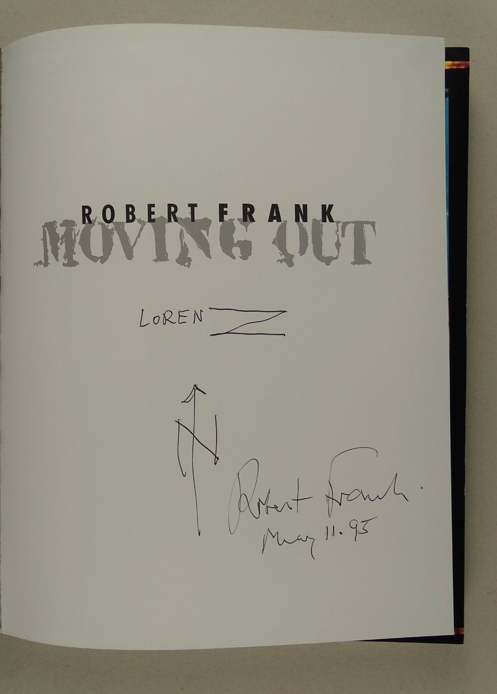 Bücher: ROBERT FRANK, SIGNIERT WIDMUNG AUTOGRAPH SIGNED AUTOGRAMM – Gebraucht aus Grüningen von Kartensammler 1