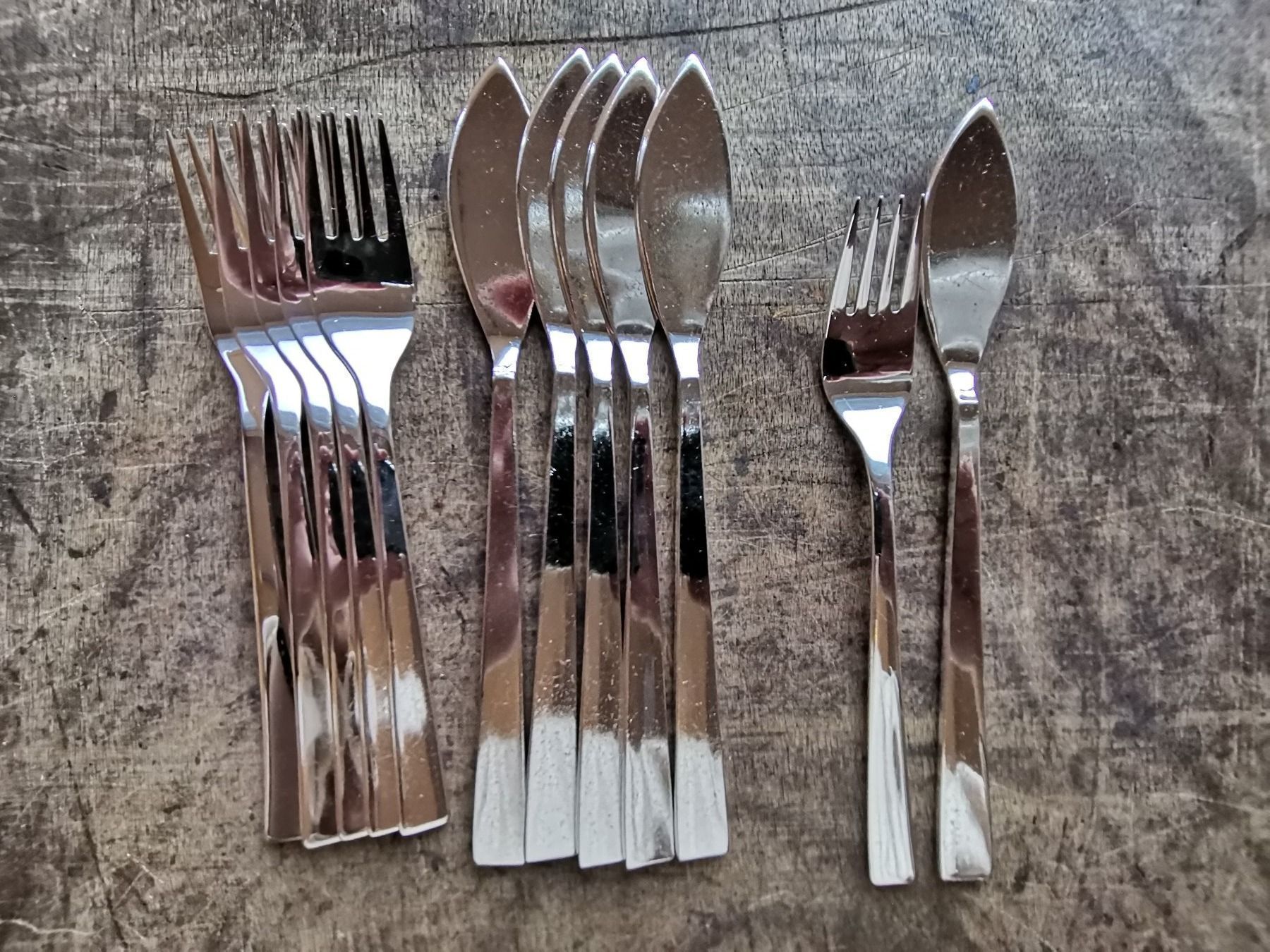Bestecksets: Fischbesteck versilbert 6er – Gebraucht aus Luzern von Silbag97