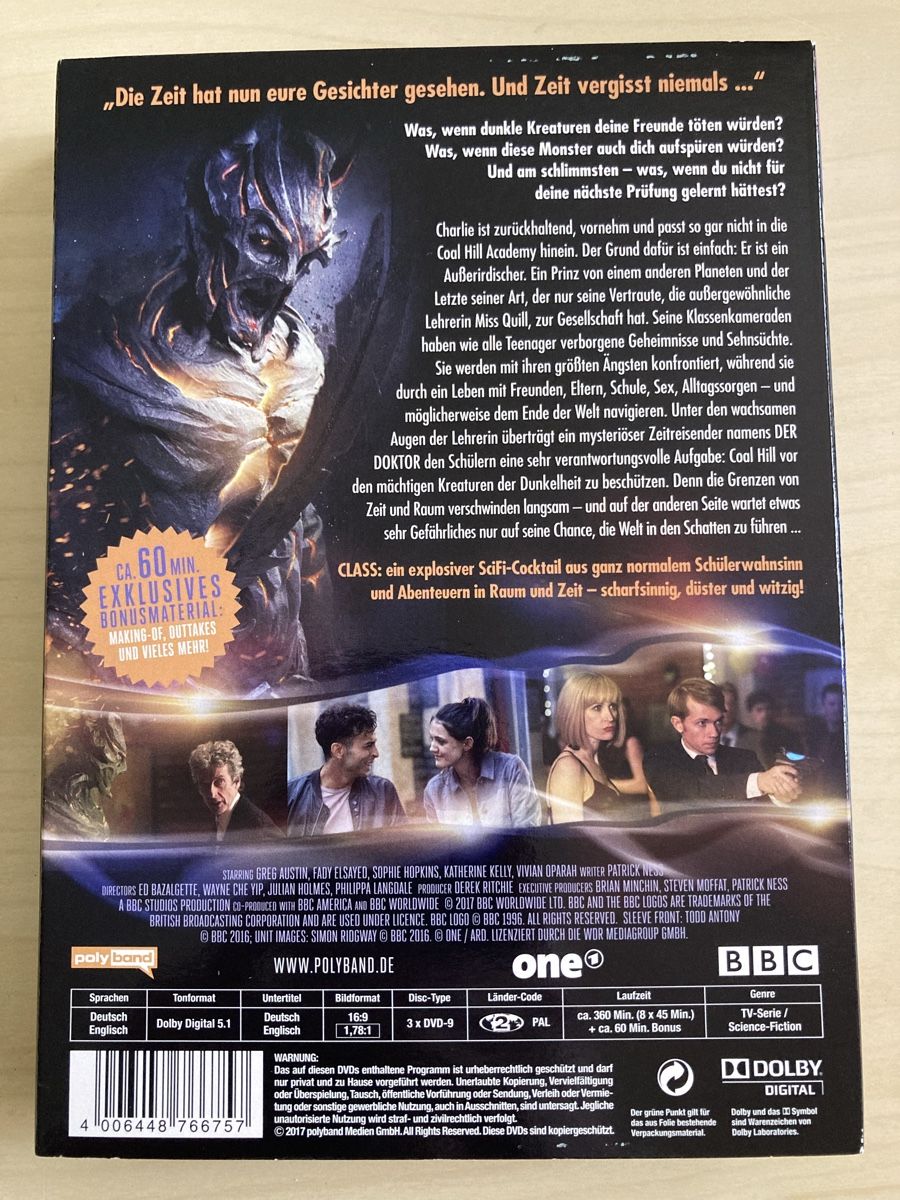 Alle DVDs: CLASS - Staffel 1 – Neu (gemäss Beschreibung) aus Rupperswil von sige82 1