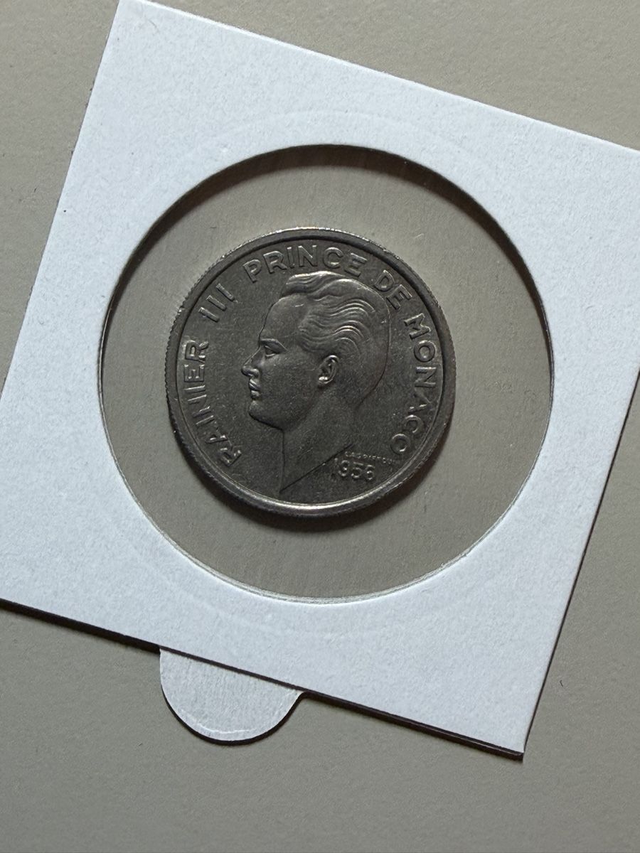 Tutti le monete: Monaco - 100 francs - 1956 - Rainier  – Usato da Payerne venduto da Mike1682 1