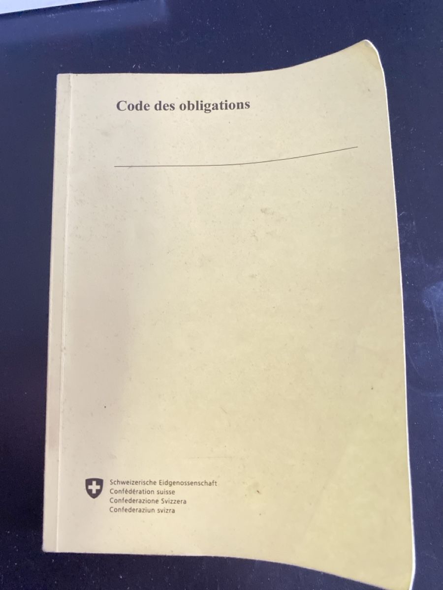 Livres: Livre Code des obligations Confédération suisse édition 1937 – D'occasion à Lausanne par dav_z62k
