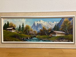 118cmbreitx52hoch/ L.Roy/ Ölgemälde Wetterhorn in Lütschine