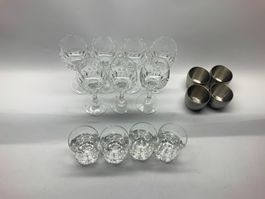 15-teiliges Trinkgläser-Konvolut – Stielgläser
