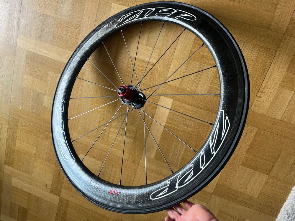 ZIPP 404 カーボンチューブラーホィール 10S - 自転車