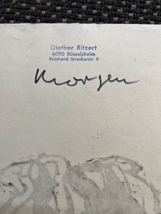 Xilografie: Diether Ritzert HOLZSCHNITT SIGNIERT – Usato da Gersau venduto da grafik-kunst 4