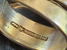 Sterling Ring Finnland Elis Kauppi, 1972, Gr. 58, variabel