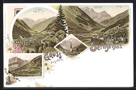 Litho Elm /Sernfthal, Engi II, Matt mit 