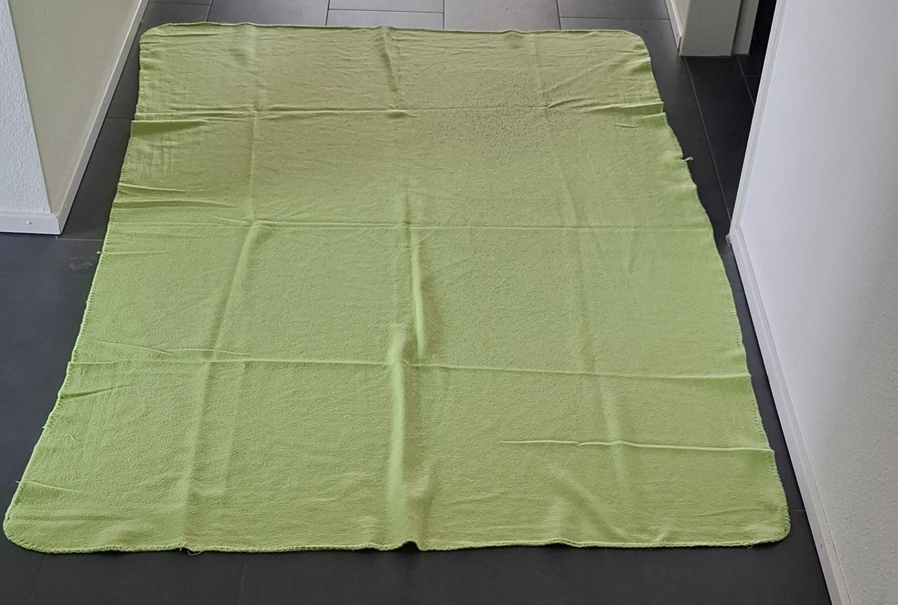 Coperte: 2 grüne Fleecedecke, 180 cm x 120 cm – Usato da Lachen SZ venduto da Azrael83 1