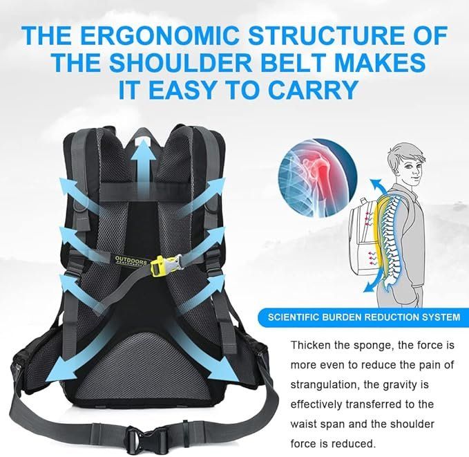 Zaini: Leichter Trekking Wanderrucksack 40L – Nuovo e nell'imballaggio originale da Geneve venduto da Titi2008 6