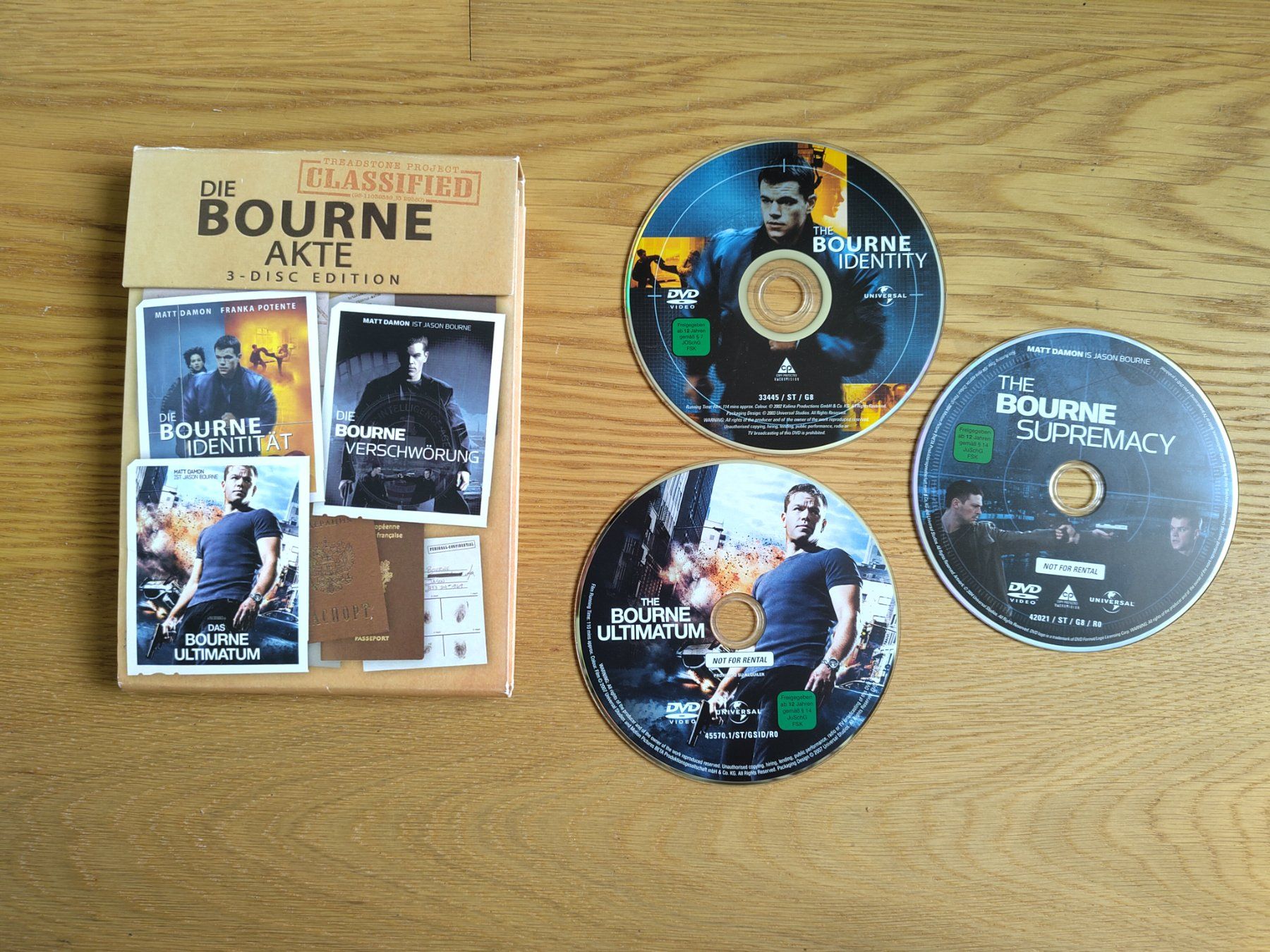 Tutti i DVDs: Bourne Akte - Trilogie - DVD Box – Usato da Bern venduto da Cassiopeia-72 1