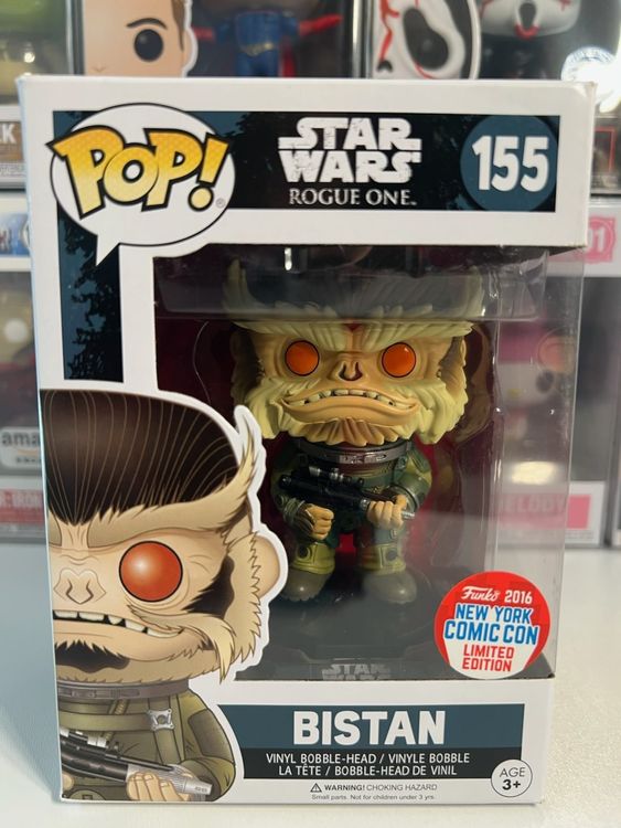 Funko POP! Movies Star Wars Rogue One Bistan Edition Limitée (Neu und