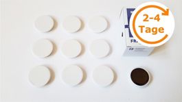 Magnete 10 Stück, 32 mm, weiss