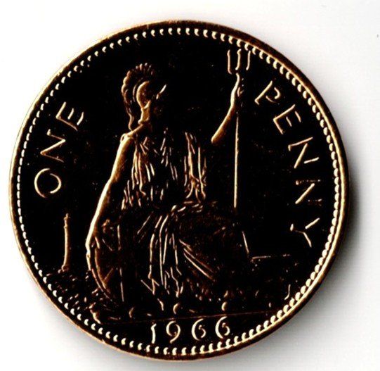 Alle Münzen: 1966_One Penny_Elizabeth_II – Neu (gemäss Beschreibung) aus Hombrechtikon von Fraese01