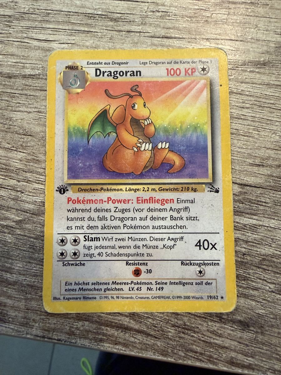 Pokémon Carte collezionabili: Pokemon TCG Dragoran 1st Edition – Usato da Nussbaumen AG venduto da Redman_Brale
