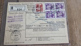 1934 Einzugsautrag Pro Juventute Frankatur