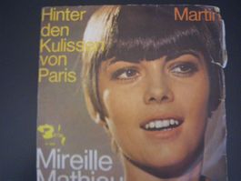 Vinyl Single Mireille Mathieu - Hinter den Kulissen von Pari