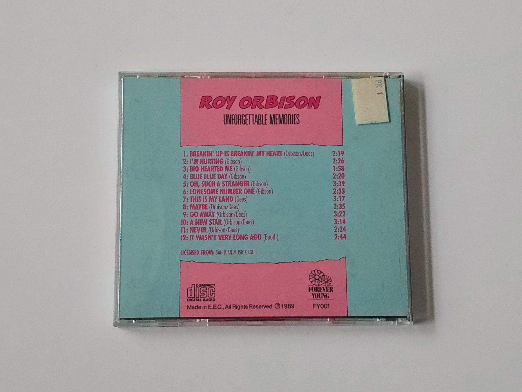 CD: CD Roy Orbison - Unforgettable Memories – Usato da Dättlikon venduto da Wundertuete_ 1