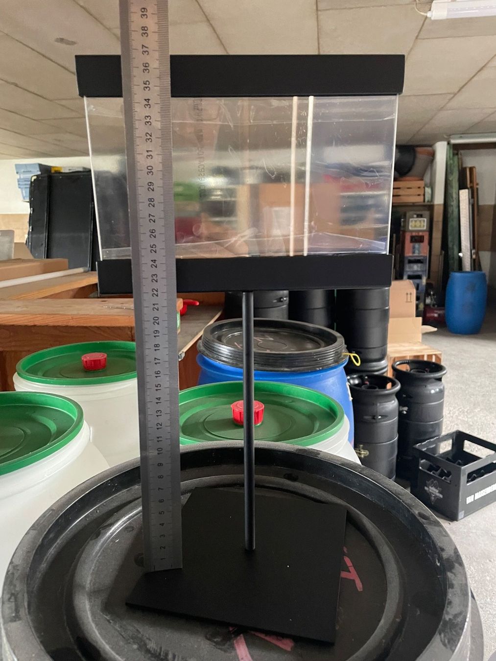 Allestimento di negozi e stand fieristici: Schwarzer Info-Ständer / Werbeständer, neuwertig, Top – Nuovo e nell'imballaggio originale da Ebikon venduto da sutski123 5