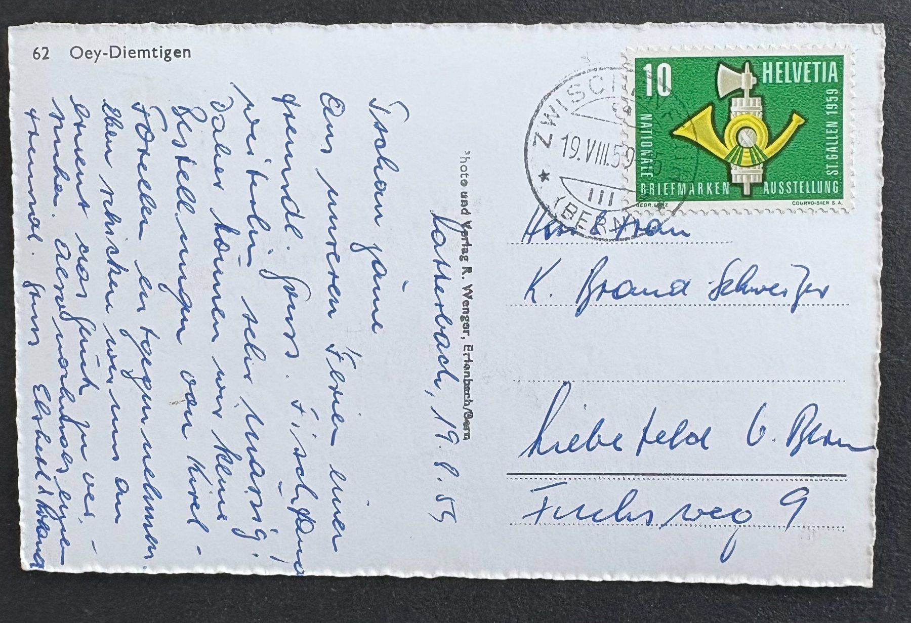 Cartes postales: ANSICHTSKARTE OEY DIEMTIGEN – D'occasion à Ostermundigen par crazy-horse-1840 1