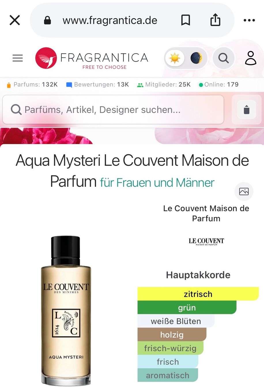 Profumi & Eau de Toilette: Le Couvent - Aqua Mysteri - 200ml Eau de Cologne – Nuovo (secondo la descrizione) da Luzern venduto da eli_5xnv 2