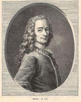 Orig. Holzstich 1873, Voltaire