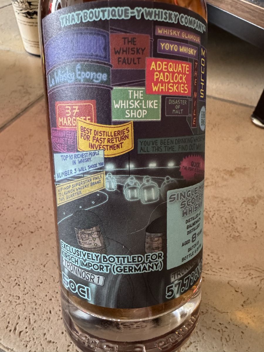 Bevande alcoliche: Single Malt 8 Jahre, 57.7% Vol Balmenach – Nuovo e nell'imballaggio originale da Hergiswil NW venduto da wert721 1