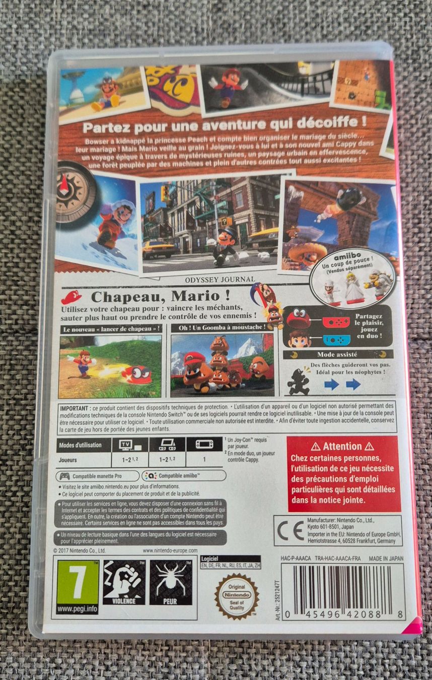Nintendo Spiele: Super Mario Odyssey pour Nintendo Switch – Gebraucht aus Daillens von zaporogue 1
