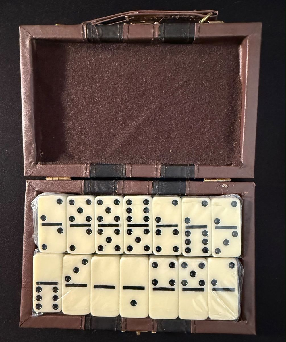 Spiele: Jeu de 28 Dominoes mallette marron NEUF – Neu und originalverpackt aus Henniez von jcf_6rzc 2