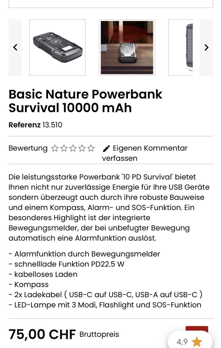 Caricabatterie: Powerbank  – Nuovo (secondo la descrizione) da Basel venduto da J.A_Quality4U 1