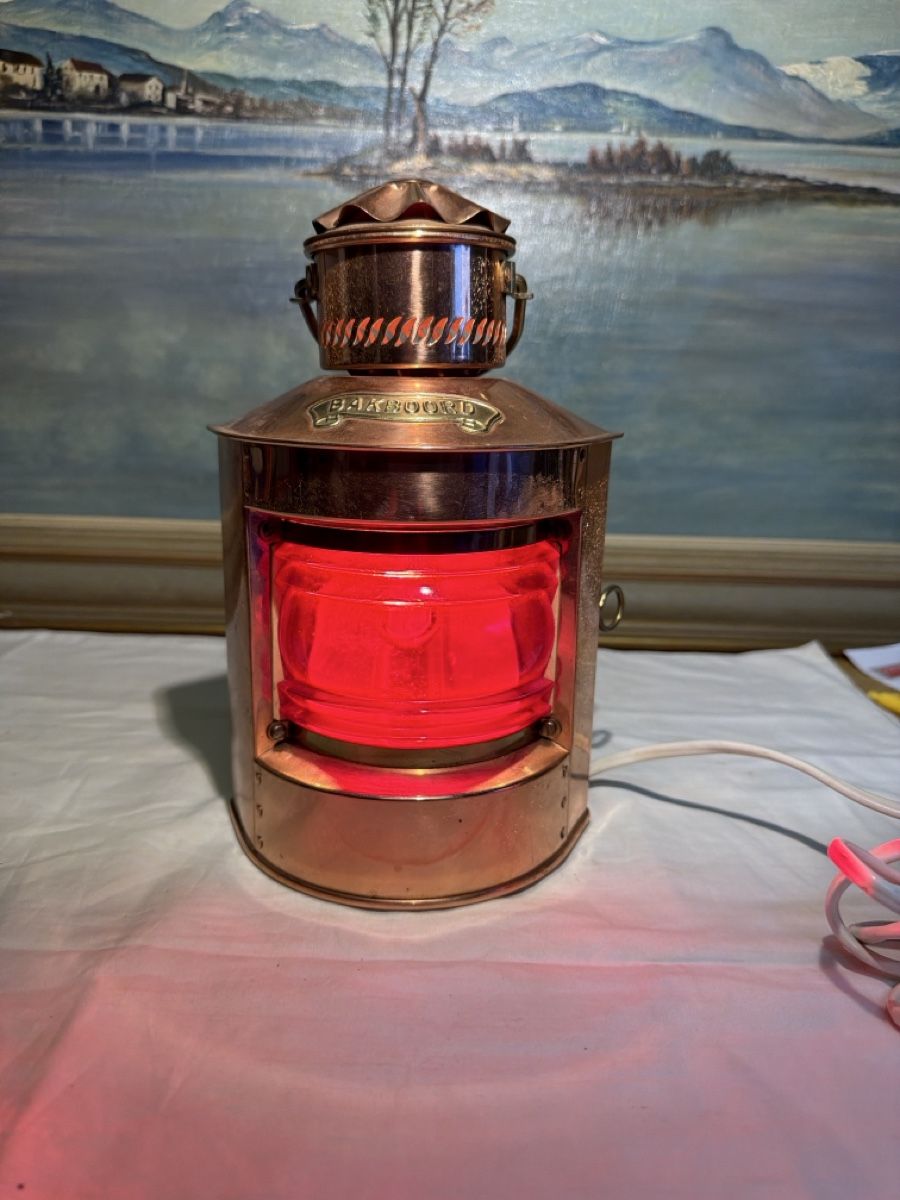 Lampade: Vintage Schiffslampe Backbord Lampe – Usato da dietikon venduto da fernando011 5