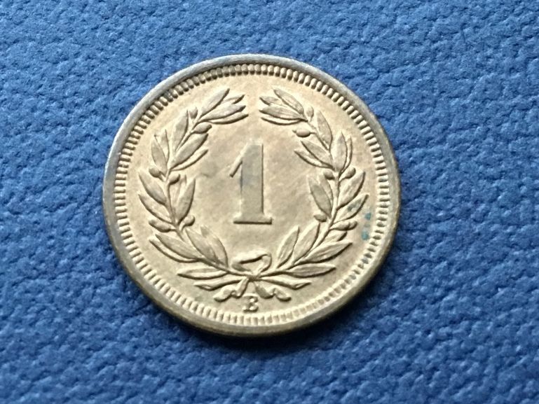 Tutti le monete: 1 Rappen 1920 VZ ++ – Usato da St. Margrethen SG venduto da alfapeugeot10 1