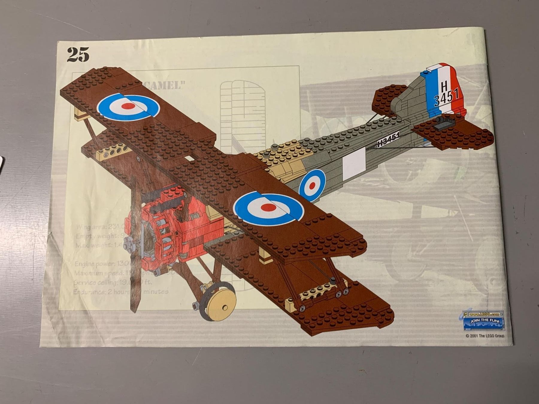 Lego Kit di costruzioni: LEGO 3451 Sopwith Camel, SELTEN, OVP in Grau, EOL, MISP. – Nuovo e nell'imballaggio originale da Limpach venduto da Rambolino 6