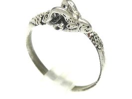 Vintage Ring Silber 950 gehörnter Drachen Gr. 55