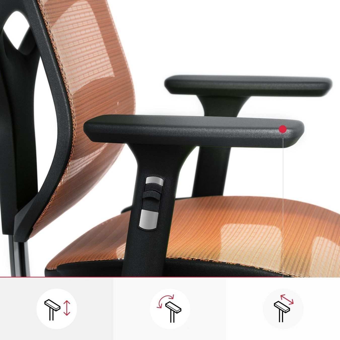 Sedie: Ergonomischer Schreibtischstuhl Diablo V-Basic SchwarzOrange – Nuovo e nell'imballaggio originale da Wallenwil venduto da toesstal-vertrieb 5