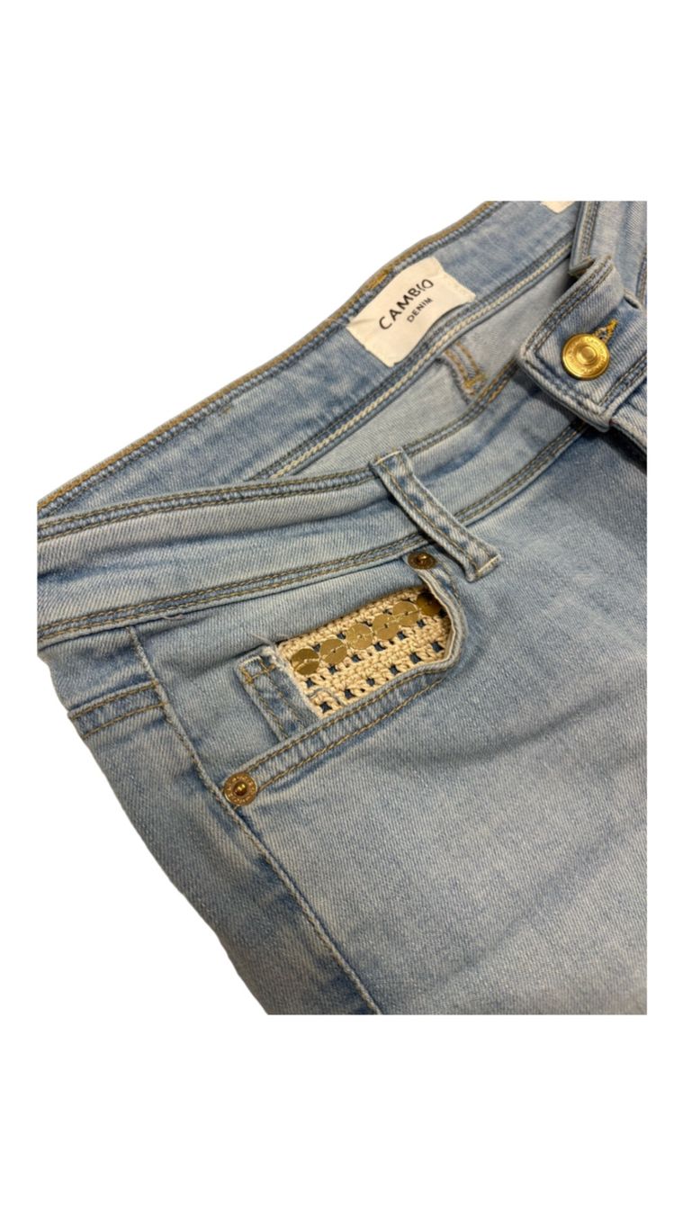 Cambio Jeans: CAMBIO Jeans hellblau 36 slim 7/8 Länge Boho – Neu (gemäss Beschreibung) aus Regensdorf von secondchancefashion 2
