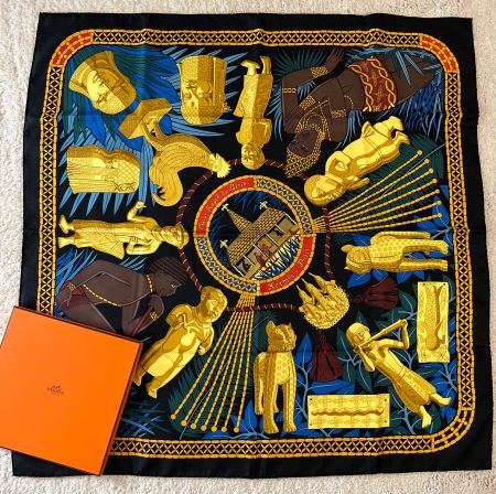 Hermès Foulard Trésor Royal du Bénin par Sophie Koechlin