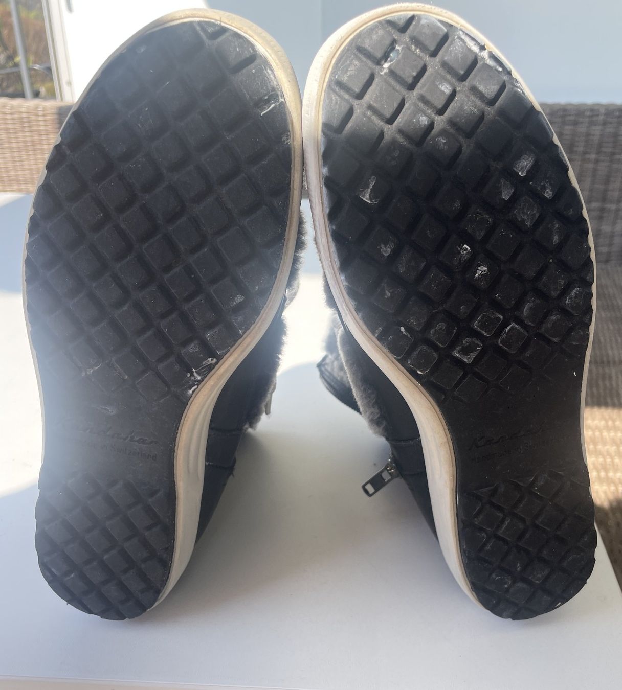 Kandahar Scarpe da donna: Kandahar schwarze Winterstiefel mit Lammfellfutter Gr. 38.5 – Usato da Rüschlikon venduto da Jumeli 4