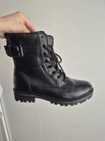 Schwarze Winterboots, Grösse 37, neuwertig, leder, gefüttert