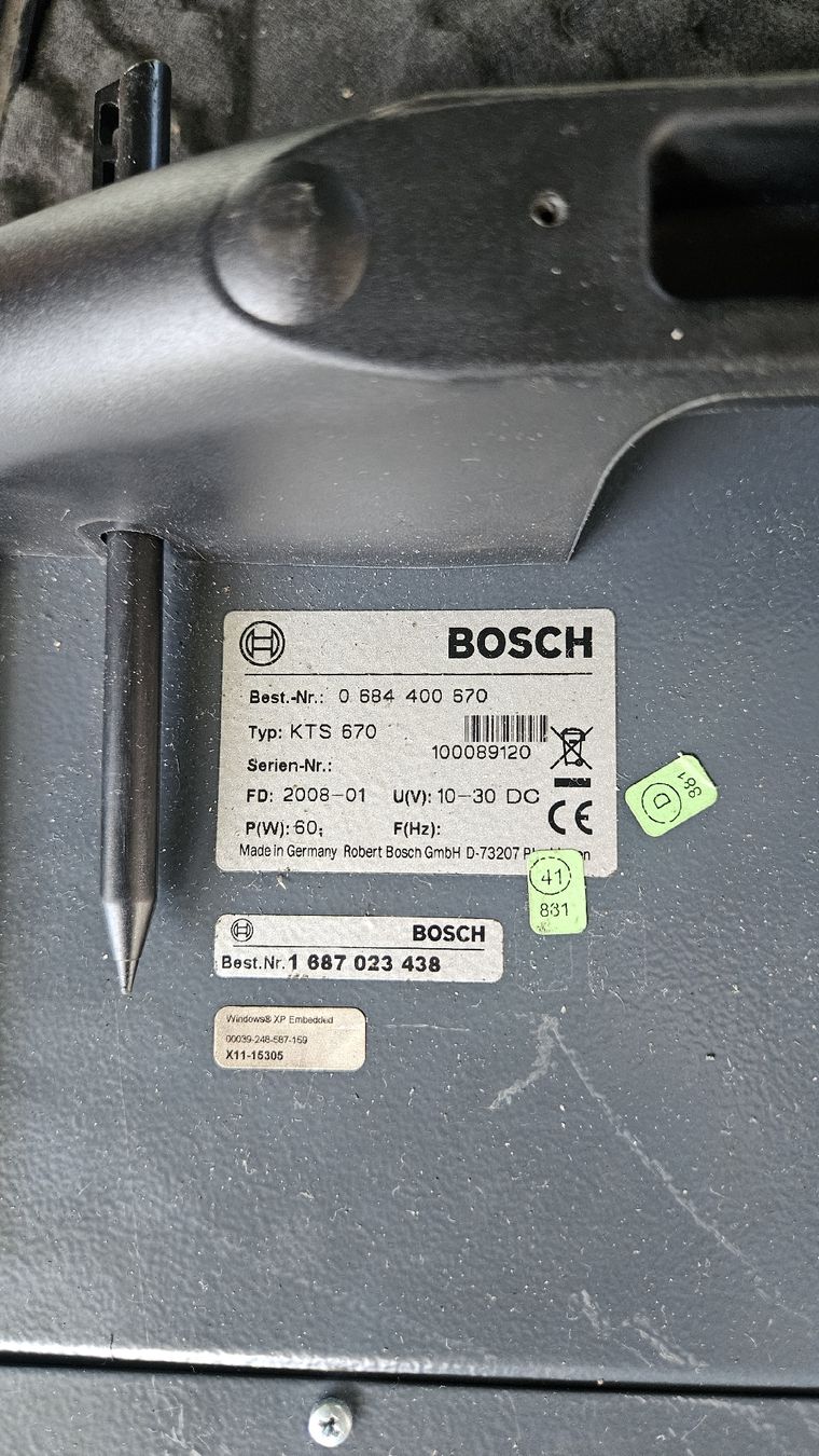Bosch Misurare: BOSCH KTS 670 diagnostic device with case and cables – Difettoso da Sachseln venduto da laz_65cg 3
