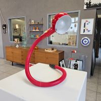Snake Lamp Isao Hosoe, Valenti Luce, Tischleuchte Lampe 1970